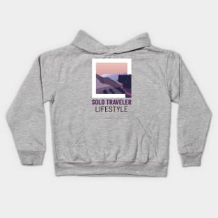 Solo Traveler Lifestyle Kids Hoodie